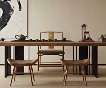 New Chinese Style Tea Tables And Chairs-ID:366966964