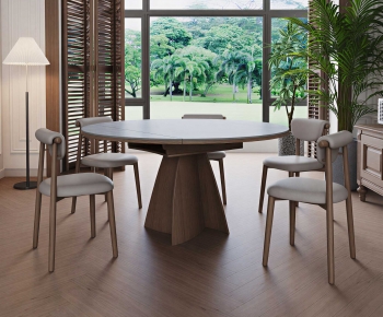Modern Dining Table And Chairs-ID:394124982
