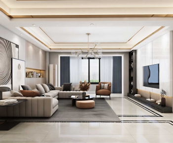 Modern A Living Room-ID:854996926