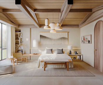 Wabi-sabi Style Bedroom-ID:471524007