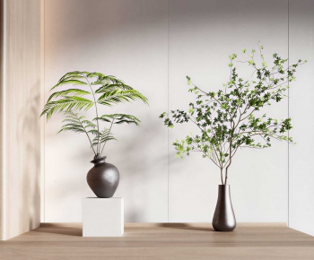 Modern Potted Green Plant-ID:961721906