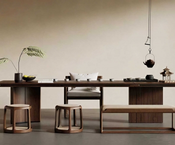 New Chinese Style Tea Tables And Chairs-ID:376019002