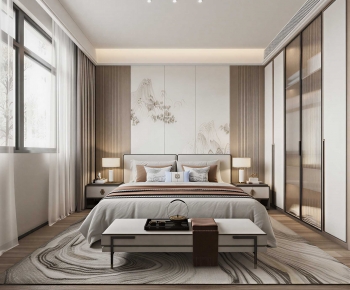 New Chinese Style Bedroom-ID:578867914