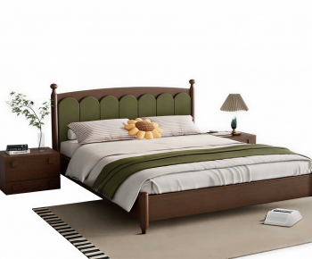 Modern Double Bed-ID:961716897