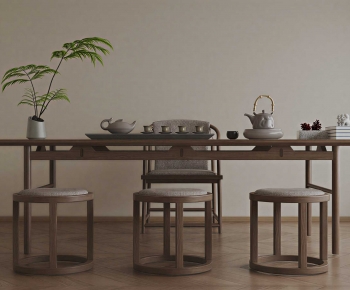 New Chinese Style Tea Tables And Chairs-ID:556359053