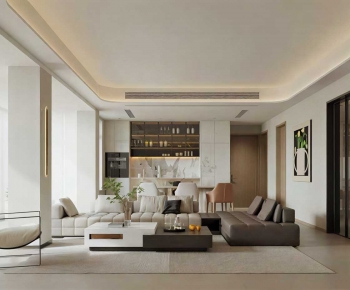 Modern A Living Room-ID:460460901