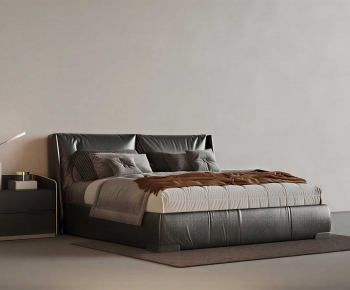 Modern Double Bed-ID:823391919
