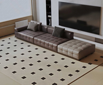 Modern Three-seat Sofa-ID:119690965