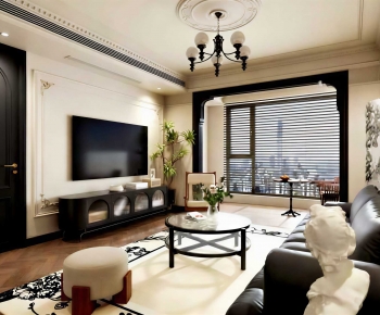 French Style A Living Room-ID:821897983