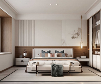 New Chinese Style Bedroom-ID:165445091