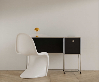 Modern Computer Desk And Chair-ID:790994889