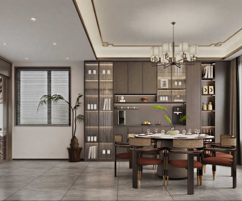 New Chinese Style Dining Room-ID:772566088