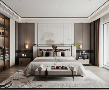 New Chinese Style Bedroom-ID:775037056
