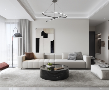 Modern A Living Room-ID:663039929