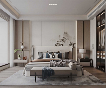 New Chinese Style Bedroom-ID:518567097