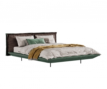 Modern Double Bed-ID:881259924