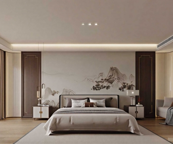 New Chinese Style Bedroom-ID:433490345