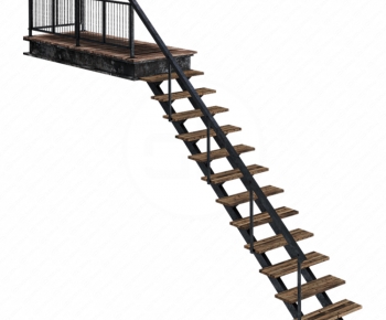 Wabi-sabi Style Staircase-ID:486155995