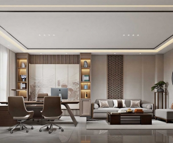 New Chinese Style Manager's Office-ID:824599332