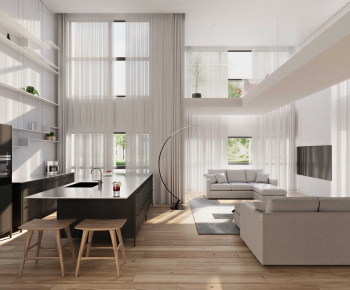 Modern A Living Room-ID:936670064