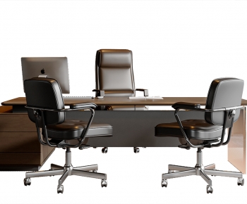 Modern Office Desk And Chair-ID:559672127