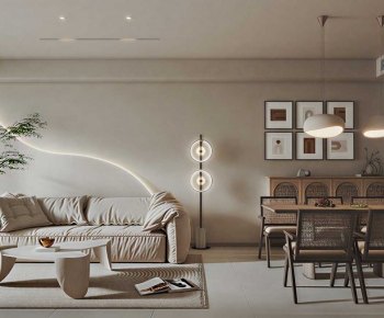 Wabi-sabi Style A Living Room-ID:670486939