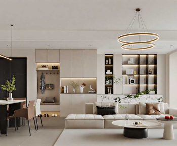 Modern A Living Room-ID:640686043