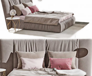 Modern Double Bed-ID:349932918