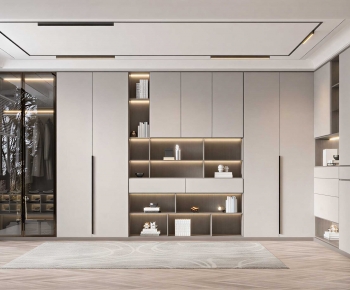 Modern Clothes Storage Area-ID:524163963