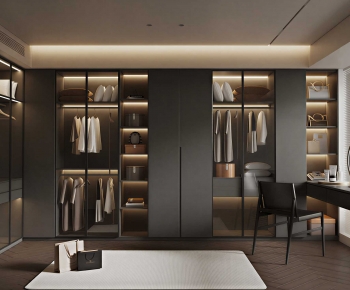 Modern Clothes Storage Area-ID:244038111