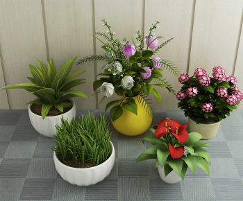 Modern Potted Green Plant-ID:835937021