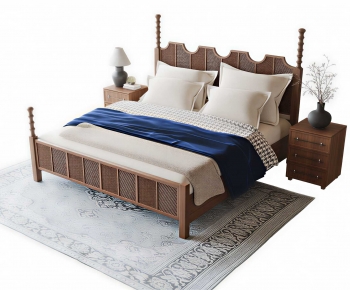 American Style Double Bed-ID:541374929