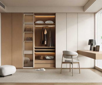 Modern Clothes Storage Area-ID:734057907