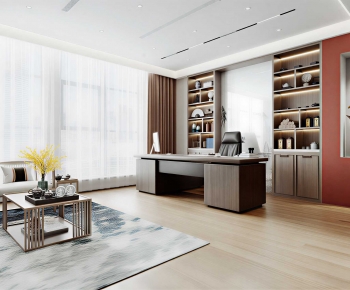 New Chinese Style Manager's Office-ID:751837025