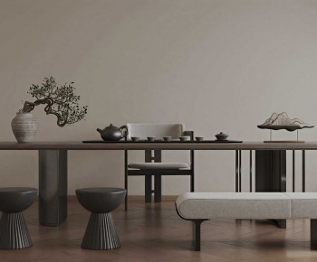 New Chinese Style Tea Tables And Chairs-ID:966121917