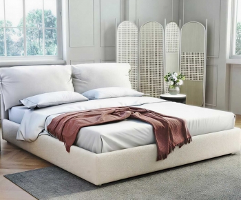Modern Double Bed-ID:466741093