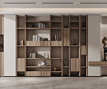 Wabi-sabi Style Bookcase-ID:129035006