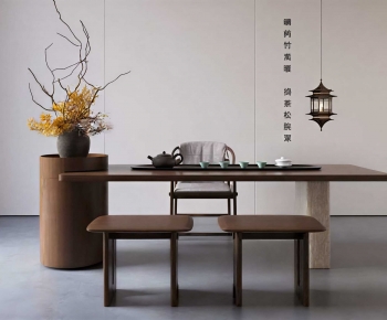 New Chinese Style Tea Tables And Chairs-ID:879038105