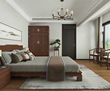 New Chinese Style Bedroom-ID:577312953