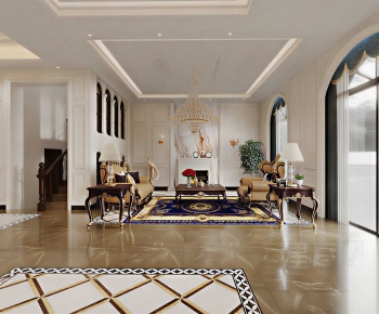 European Style A Living Room-ID:586071978