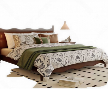Modern Double Bed-ID:917747026