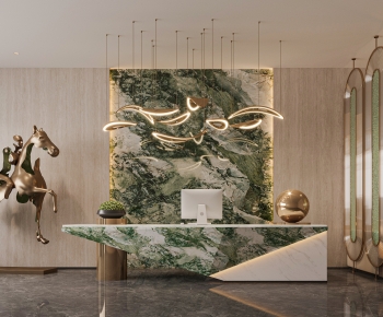 Modern Office Reception Desk-ID:439059021