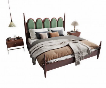 Modern Double Bed-ID:638050088