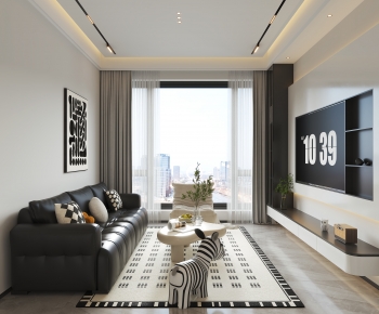 Modern A Living Room-ID:736888891