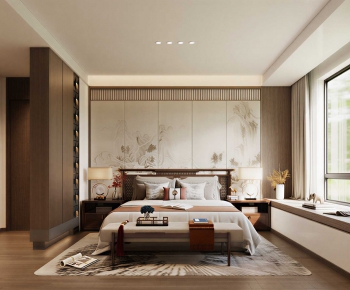 New Chinese Style Bedroom-ID:853967917