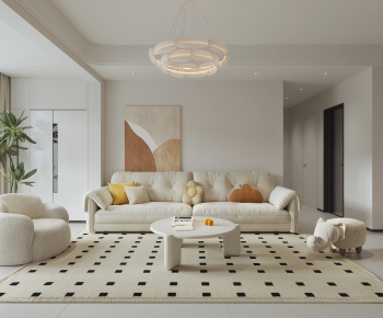 Modern A Living Room-ID:610570982