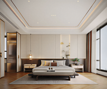 New Chinese Style Bedroom-ID:221874008