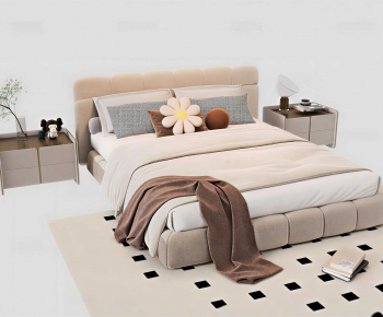 Modern Double Bed-ID:303986074