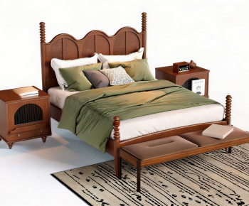 Modern Double Bed-ID:418629881