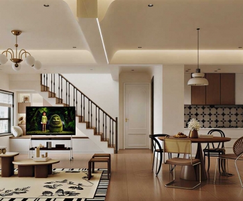 French Style A Living Room-ID:868221045